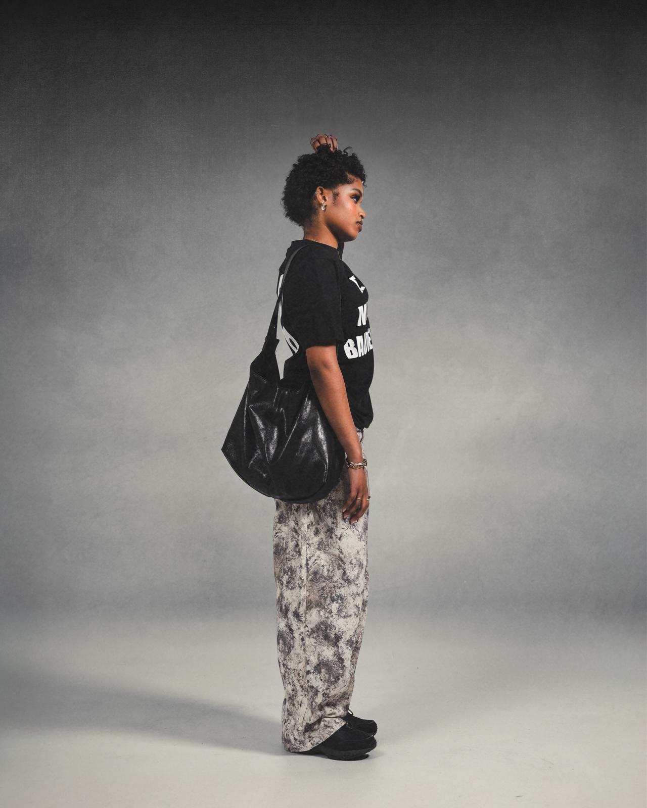 "FREE" BLACK OVERSIZED SHIRT